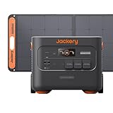 Jackery Solar Generator 2000 Plus 200W, 2042,8 Wh LiFePO4 Akku mit 1 x 200W Solarmodul, Schnell-Ladung in 1,7 Stunden, Erweiterbar f&uuml;r Wohnmobil und Camping im Freien