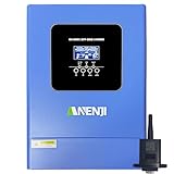 Aninerel 6200W Solar Hybrid Wechselrichter Single-Phase und Three-Phase 48VDC zu 230VAC Reiner Sinus Wechselrichter bis zu 12 Geräte parallel,Kann Strom in Das Netz Einspeisen,mit WiFi-Modul