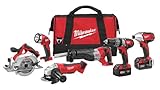 Milwaukee 2696-26 M18 Kabelloses Lithium-Ionen-6-Werkzeug-Kombi-Kit